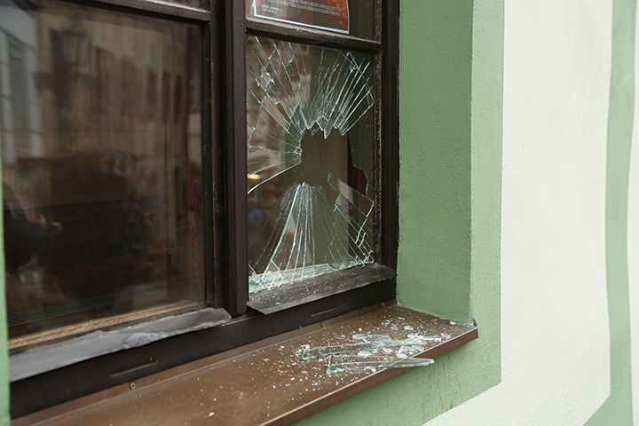 A2B Glass are able to board up broken windows while they are being repaired in Bude.